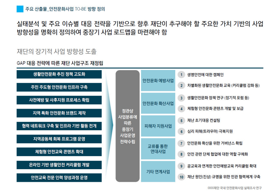 [Strategy] 2020 0000재단 국내 안전문화사업 실태조사 연구